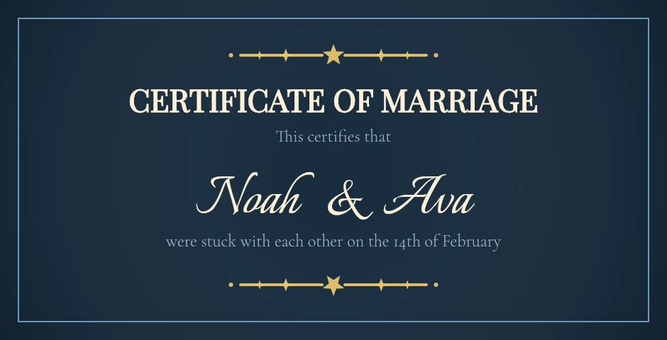 Celestial marriage certificate template preview