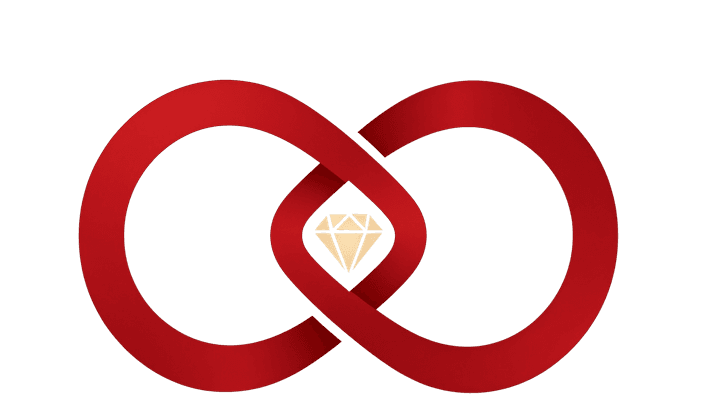 willyoumarrymi logo — two interlocked wedding rings with a diamond